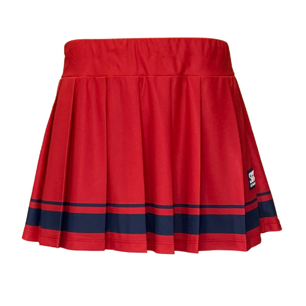 セントクリストファー ボトムラインプリーツゲームスコート （ STC-BEW6532-RD ）[ St.Christopher SK レディース ]25FW