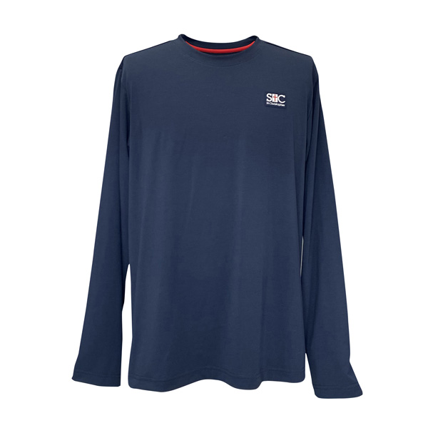 セントクリストファー バックプリントロンTシャツ （ STC-BFM1031-NV ）[ St.Christopher MS メンズ ]26SS【メーカー取寄せ商品】
