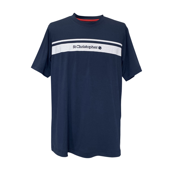 セントクリストファー ロゴシャツ メンズ （ STC-BFM1041-NV ）[ St.Christopher MS メンズ ]26SS