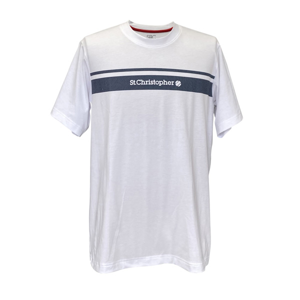 セントクリストファー ロゴシャツ メンズ （ STC-BFM1041-WH ）[ St.Christopher MS メンズ ]26SS
