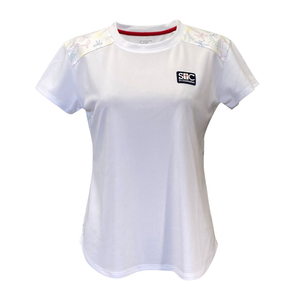 セントクリストファー リボンpatternシャツ （ STC-BFW2011-WH ）[ St.Christopher LS レディース ]26SS