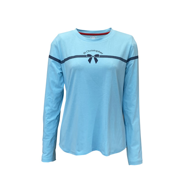 セントクリストファー リボンpatternロンTシャツ （ STC-BFW2017-SX ）[ St.Christopher LS レディース ]26SS