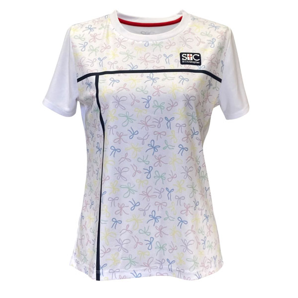 セントクリストファー リボンpatternシャツ （ STC-BFW2021-WH ）[ St.Christopher LS レディース ]26SS