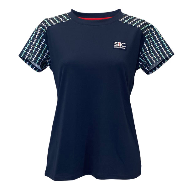 セントクリストファー T-ball patternシャツ （ STC-BFW2031-NV ）[ St.Christopher LS レディース ]26SS