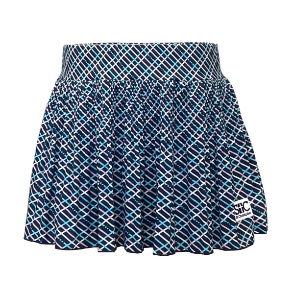 セントクリストファー スクエアーチェックプリーツスコート （ STC-BFW2032-NV ）[ St.Christopher SK レディース ]26SS