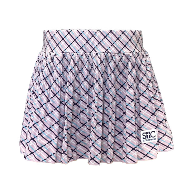 セントクリストファー スクエアーチェックプリーツスコート （ STC-BFW2032-PK ）[ St.Christopher SK レディース ]26SS