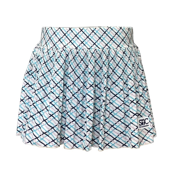 セントクリストファー スクエアーチェックプリーツスコート （ STC-BFW2032-WH ）[ St.Christopher SK レディース ]26SS