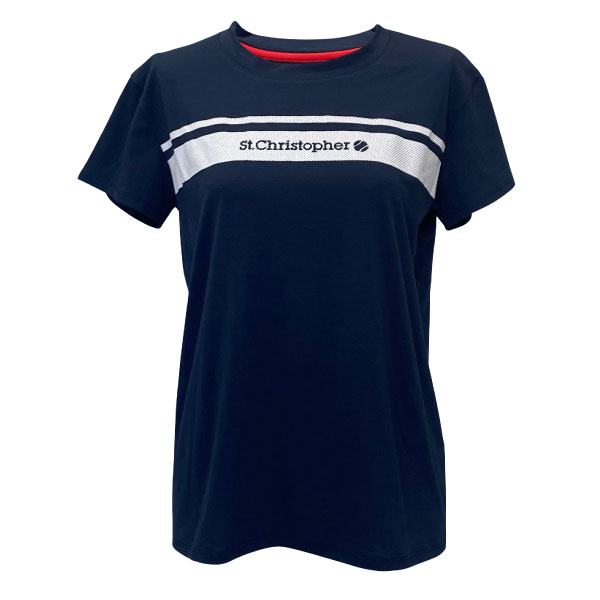 セントクリストファー ロゴシャツ （ STC-BFW2041-NV ）[ St.Christopher LS レディース ]26SS