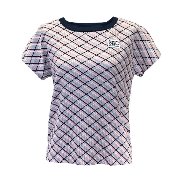 セントクリストファー スクエアーチェックプリーツシャツ （ STC-BFW2051-PK ）[ St.Christopher LS レディース ]26SS