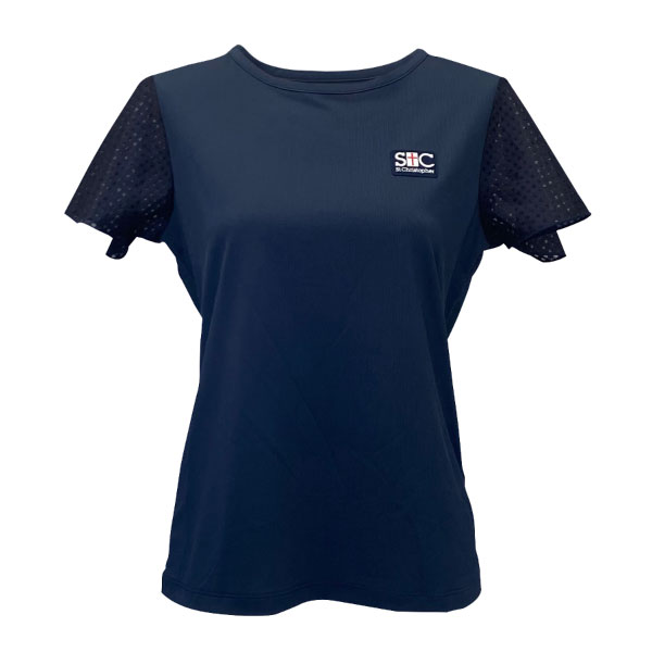 セントクリストファー See-through sleevesシャツ （ STC-BFW2071-NV ）[ St.Christopher LS レディース ]26SS