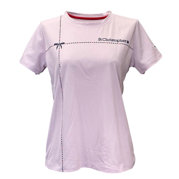 セントクリストファー リボンテープシャツ  （ STC-BFW2081-PK ）[ St.Christopher LS レディース ]26SS