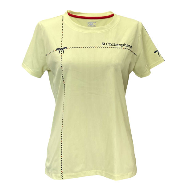 セントクリストファー リボンテープシャツ  （ STC-BFW2081-YL ）[ St.Christopher LS レディース ]26SS