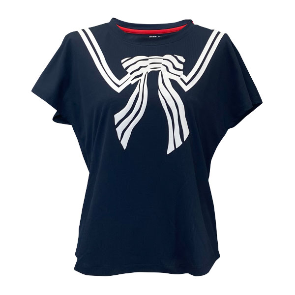 セントクリストファー リボンセーラーシャツ （ STC-BFW2091-NV ）[ St.Christopher LS レディース ]26SS