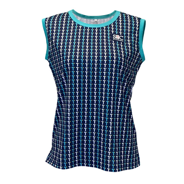 セントクリストファー T-ball patternノースリーブシャツ （ STC-BFW2111-NV ）[ St.Christopher LS レディース ]26SS【メーカー取寄せ商品】