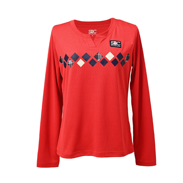 セントクリストファー 長袖Tシャツ （ STC-BFW6017-RD ）[ St.Christopher LS レディース ]26FW