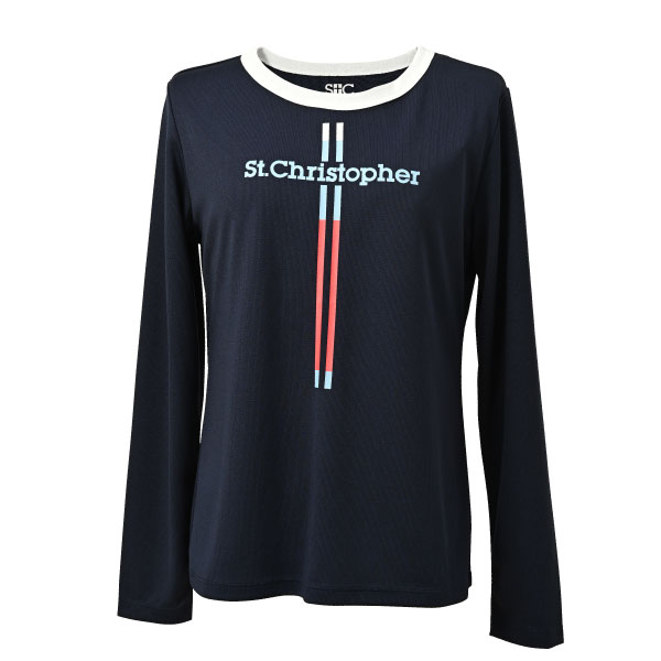 セントクリストファー 長袖Tシャツ （ STC-BFW6027-NV ）[ St.Christopher LS レディース ]26FW