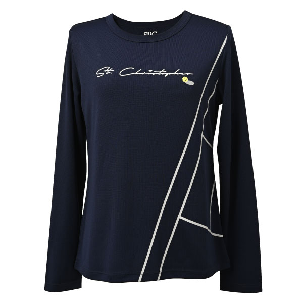 セントクリストファー 長袖Tシャツ （ STC-BFW6037-NV ）[ St.Christopher LS レディース ]26FW