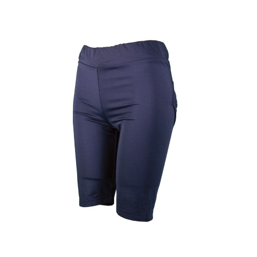 【SALE】セントクリストファー 膝上丈レギンス（STC-BKW2214-NV）[St.Cristopher LG レディースウエア]21SS