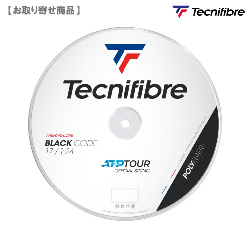 テクニファイバー ブラックコード ロール (TFSR401 ブラック ) [ tecnifibre ポリエステル ストリング ]【メーカー取寄せ商品】