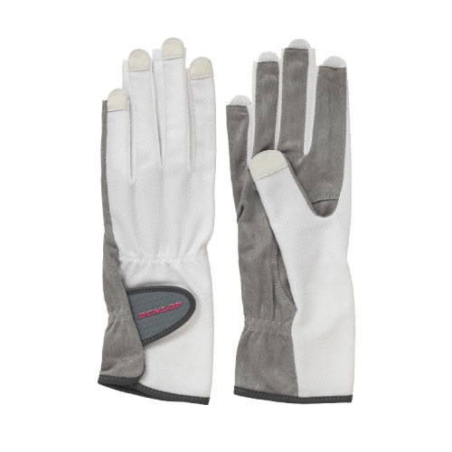 ダンロップ 【レディス】 グローブ  ネイルスルータイプ （両手セット）（TGG0117W-WH）[DUNLOP ACC アクセサリー]21SS