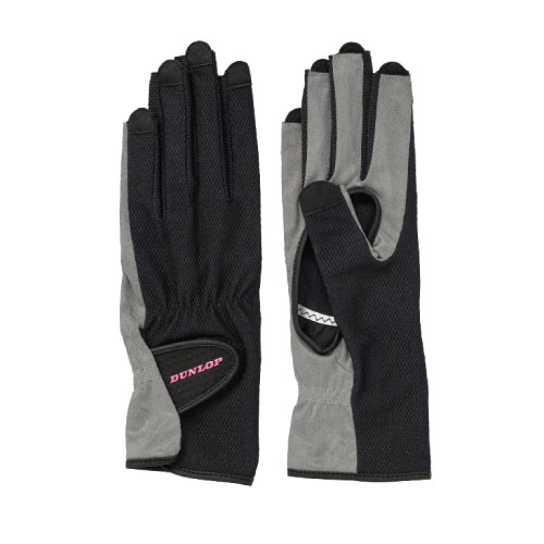 ダンロップ 【レディス】 グローブ  ネイルスルータイプ （両手セット）（TGG0118W-BK）[DUNLOP ACC アクセサリー]21SS