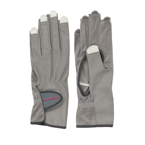 ダンロップ 【レディス】 グローブ  ネイルスルータイプ （両手セット）（TGG0118W-GRY）[DUNLOP ACC アクセサリー]21SS
