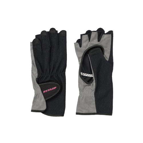 ダンロップ 【レディス】 グローブ  ハーフタイプ （両手セット）（TGG0119W-BK）[DUNLOP ACC アクセサリー]21SS