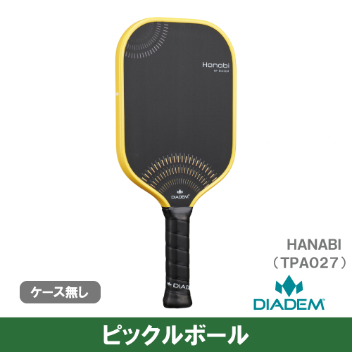 【予約商品 7月上旬発売予定】【CP対象】【ピックルボール】ダイアデム ハナビ イエロー (DIADEM HANABI TPA027)  パドル 26FW