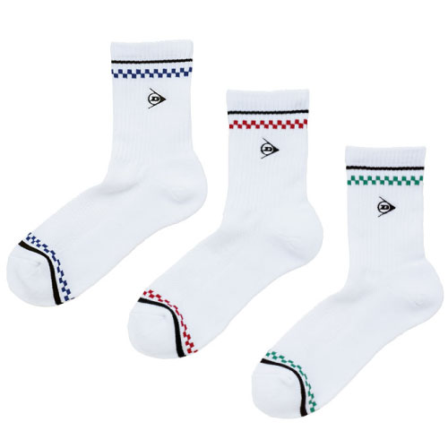ダンロップ メンズソックス3Pセット（ハーフ） （ TPO-6434-003 ）[ DUNLOP MSC メンズ ]24SS【メーカー取寄せ商品】