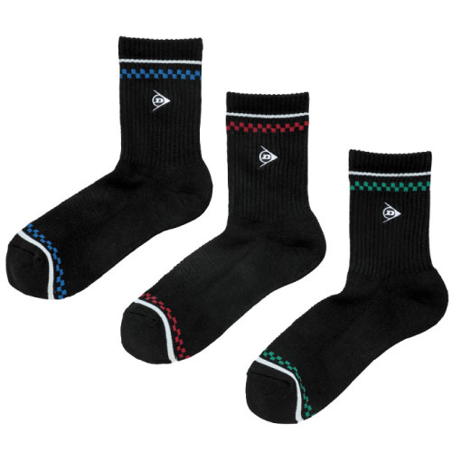 ダンロップ メンズソックス3Pセット（ハーフ） （ TPO-6434-900 ）[ DUNLOP MSC メンズ ]24SS