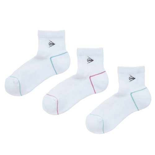 ダンロップ レディースソックス3Pセットハーフ （ TPO-6444W-003 ）[ DUNLOP LSC レディース ]24SS【メーカー取寄せ商品】