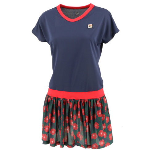 さいませ· フィラ FILA ワンピース VL2483 47A スレートブルー テニス
