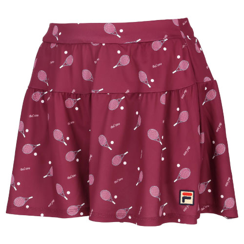 No.510 FILA ラケット柄のcuteなキュロット☆NAVY☆XL☆ ウェア