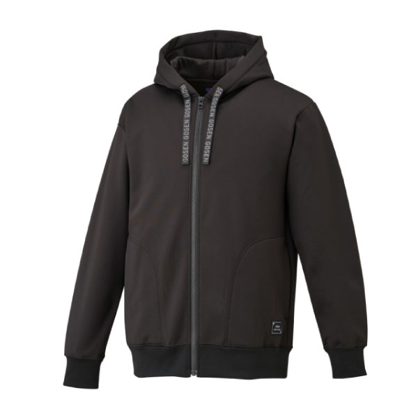 ゴーセン ユニ 裏起毛ストレッチジップアップパーカー （ W2540-39 ）[ GOSEN MWJ メンズ ]25FW【メーカー取寄せ商品】