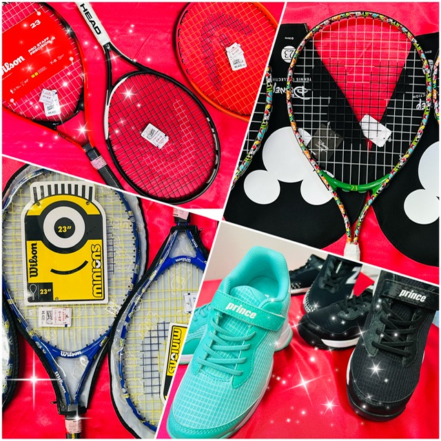 ★Xmasギフトにおすすめ　ジュニアラケット＆テニスシューズ★