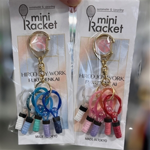 【おすすめ】●ひとつひとつ手作り？●ミニラケットキーホルダー(^O^)／