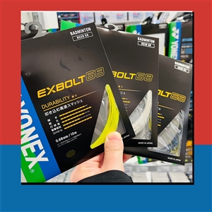 【クーポン配信中】●ヨネックス●バドミントンガット●エクスボルト68がお買い得に張替えできます(^O^)／