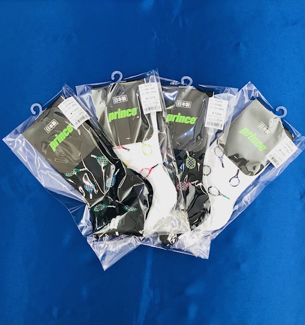 ★プリンス テニスラケット柄ソックス入荷しました！★