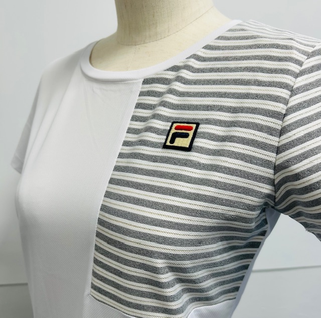 ◆フィラ レディスウエア ラメボーダーがポイント 涼しいパイナップルメッシュウエア◆