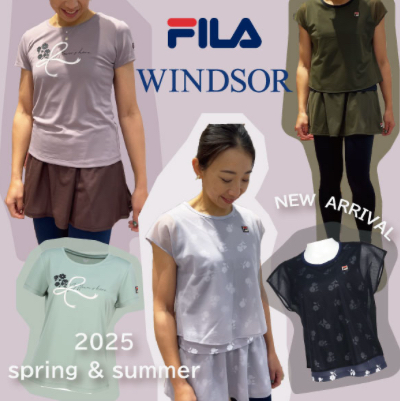 ★2025 S/S フィラ×ウインザー【数量限定】オリジナルコラボウエア★