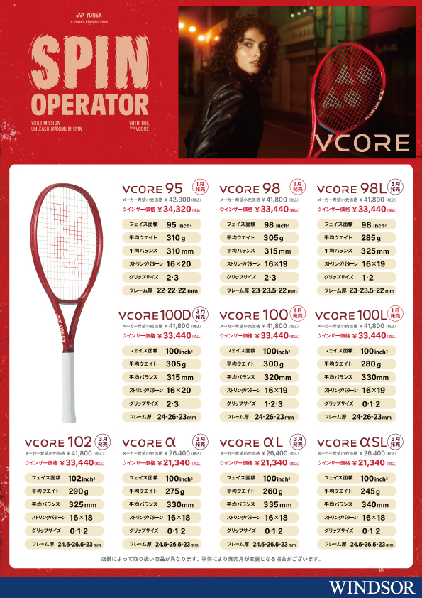 【本日発売！】Vコア100D,102,α