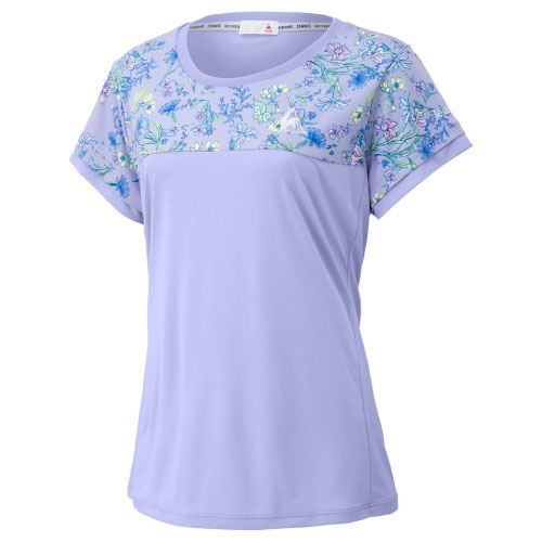 【メーカー取寄せ商品】ルコックスポルティフ 半袖シャツ（QTWPJA04-IRS）[lecoq sportif LS レディーステニスウエア] 21SS 【ネットバーゲン】（L）