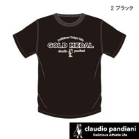 クラウディオパンディアーニ GOLD MEDAL（DryTEE）（CP20056 ブラック）[ユニセックス]【ネットバーゲン】（L）
