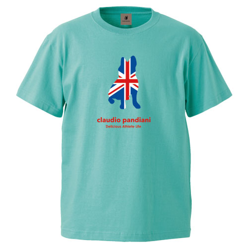 【ネットバーゲン】 クラウディオパンディアーニ イングランdog半袖ＴEE（CP21124-124）[claudio pandiani MS ユニセックス]21SS（M）