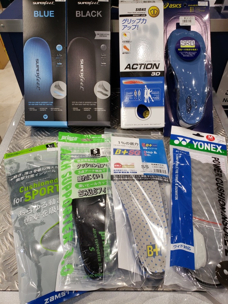 機能性インソールたくさん揃ってます(^^)/