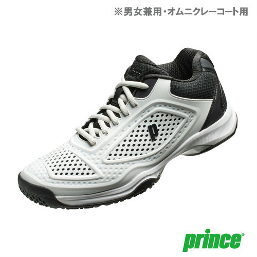 【SALE】 プリンス ワイドライト 4 CG（DPSWC4-202カラー）［Prince シューズ 男女兼用] オムニクレーコート用（25.5cm）
