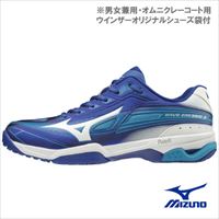 【SALE】【メーカー取寄商品】ミズノ ウエーブエクシード 3 WIDE OC（61GB191301）［MIZUNO 男女兼用 オムニクレーコート用]（22.5cm）