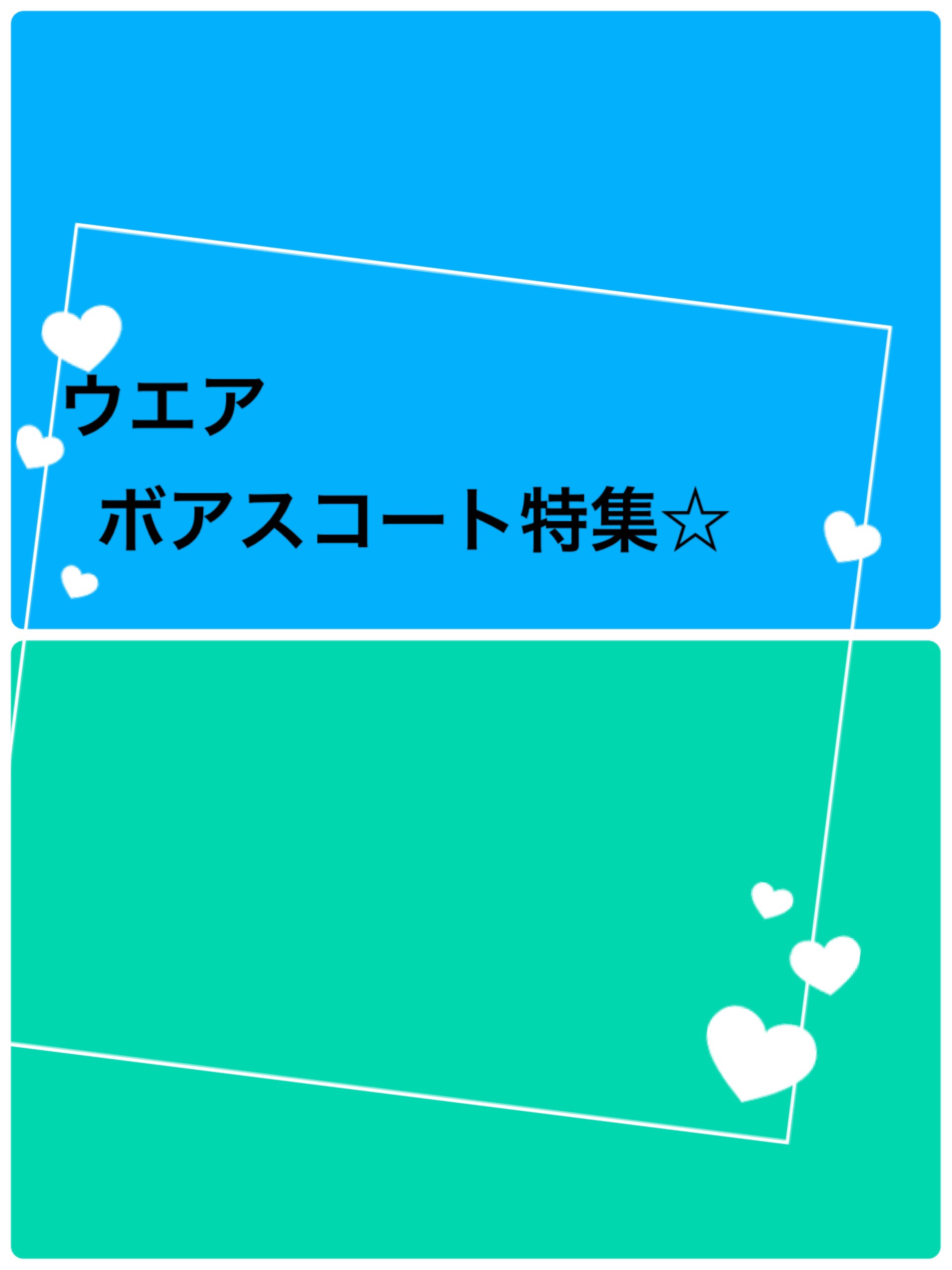 ★ウエア・ボアスコート特集★