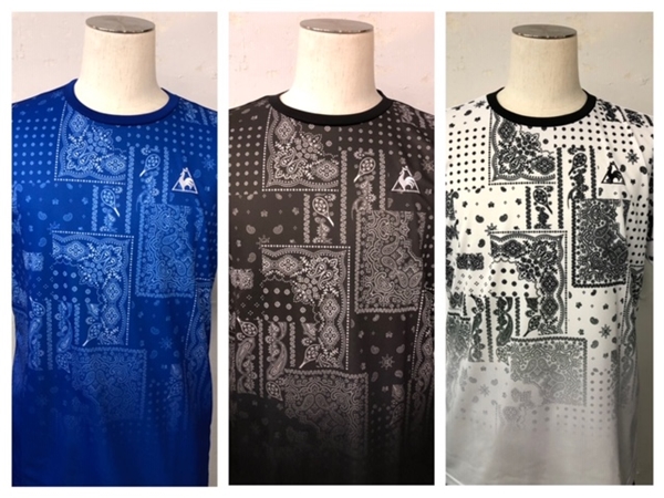 【le coq sportif】New!!ペイズリー柄ウエア(men's)