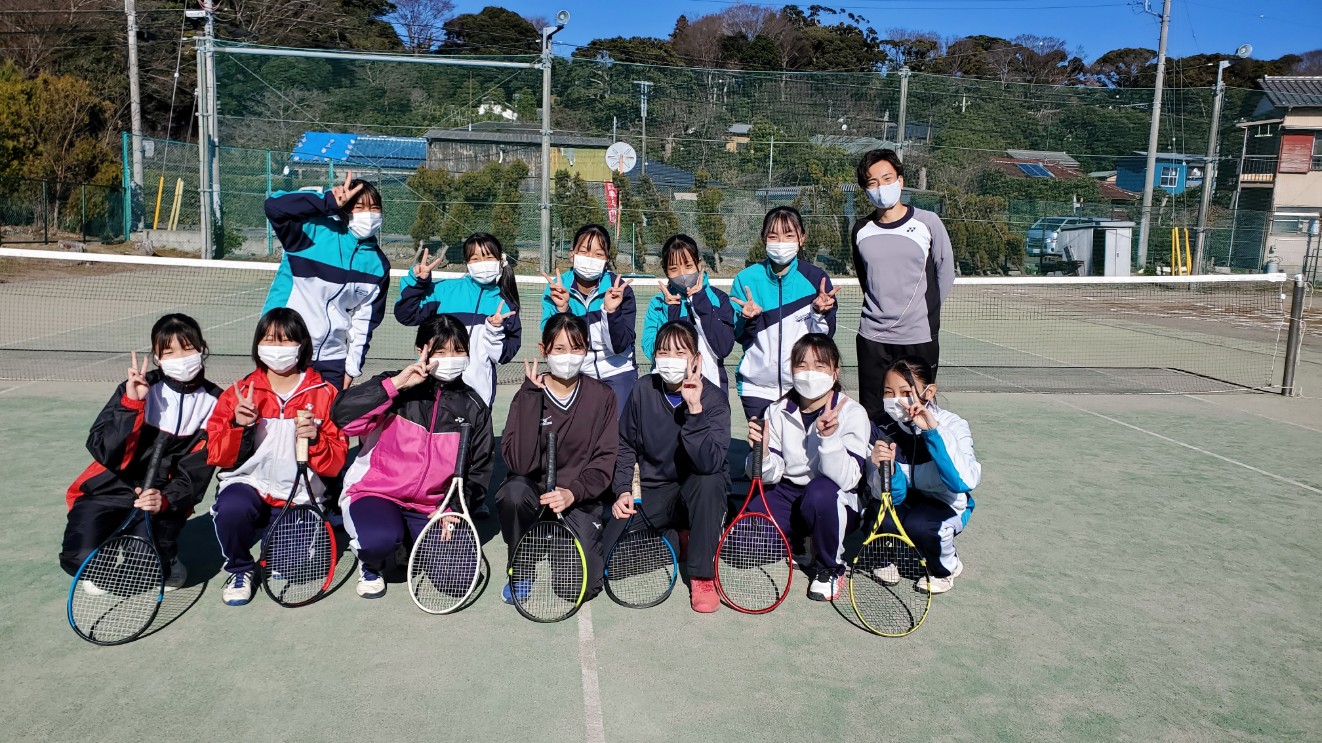 県立袖ヶ浦高等学校硬式テニス部様へご訪問！